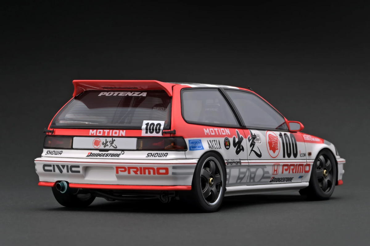 Ignition Model IG3507 1/18 Honda Civic SiR EF9 Mugen Idemitsu White/Red Resin