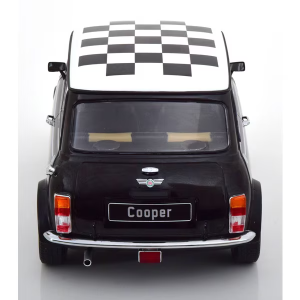 KK Scale KKDC120055R - 1/12 Mini Cooper Checkered Flag Black/White Right-Hand