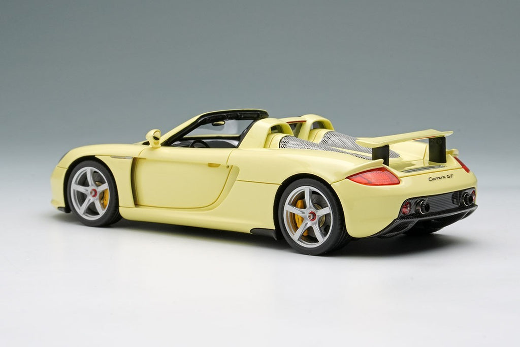 EIDOLON EM567I 1/43 Porsche Carrera GT 2004 (Rear Wing Up) Condor Yellow Limited