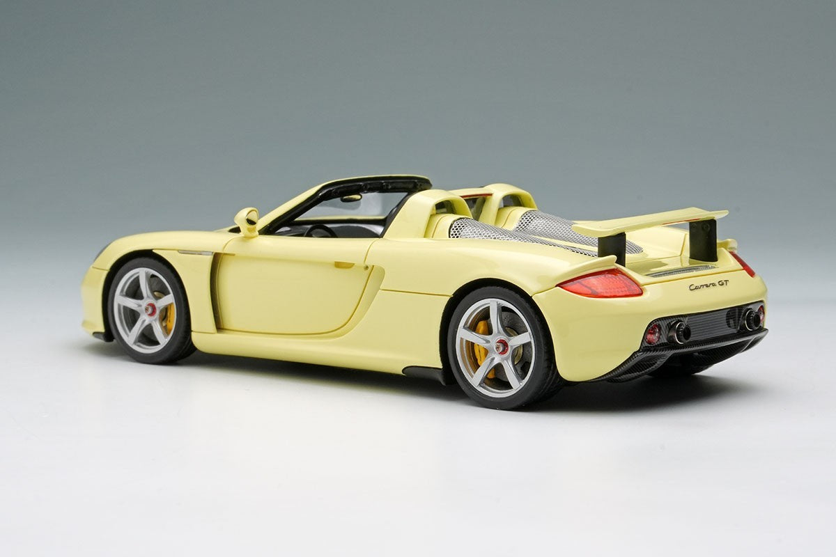 EIDOLON EM567I 1/43 Porsche Carrera GT 2004 (Rear Wing Up) Condor Yellow Limited