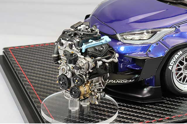 Ignition Model IG2903 1/18 Pandem GR Yaris Blue Metallic G16E