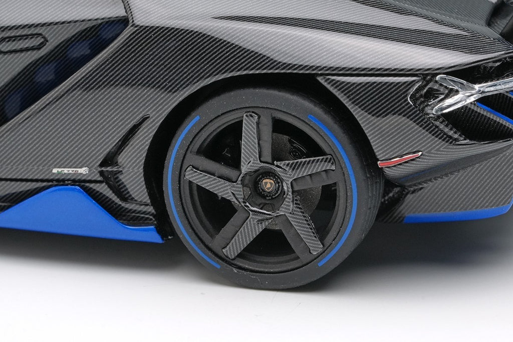 EIDOLON EM780F 1/43 Lamborghini Centenario LP770-4 Carbon Blue Stripe