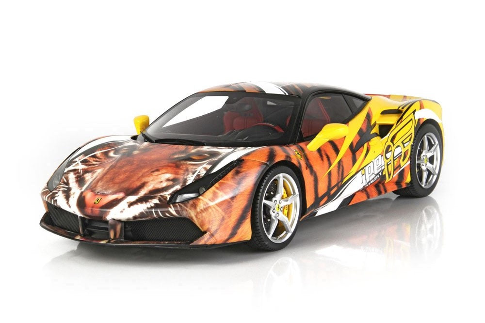 BBR P18221V 1/18 Ferrari 488 GTB IPE Tiger 2015 Giallo Modena Yellow Ltd 100pcs