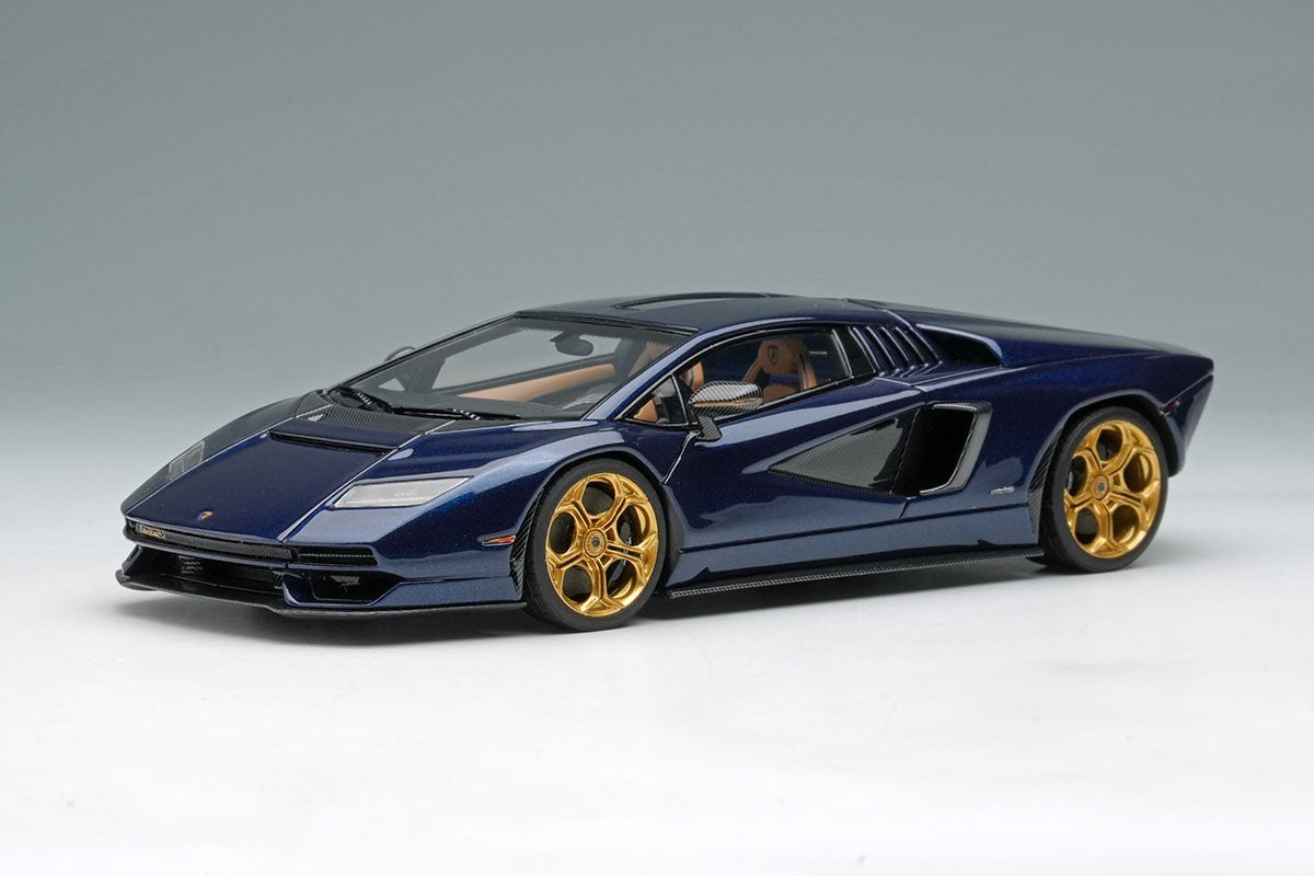 Make Up EIDOLON EM740I 1/43 Lamborghini Countach LPI 800-4 2022 Blue Resin