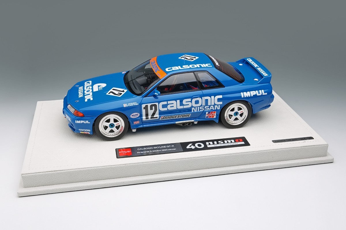EIDOLON EML186 1/18 Calsonic Skyline GT-R Gr.A 1993 Highland 300km Winner #12