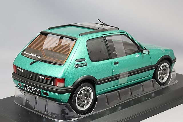 Norev NO184847 1/18 Peugeot 205 GTI Griffe 1991 Green Diecast