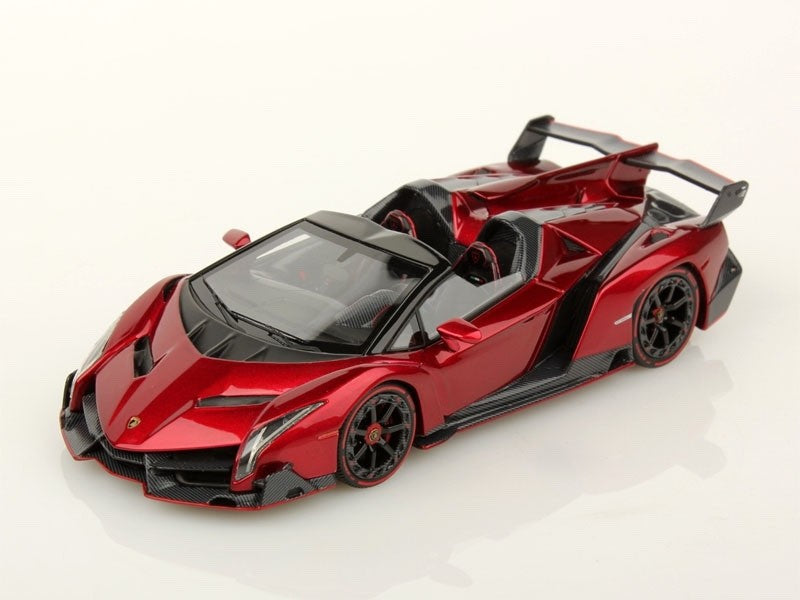 Looksmart LS429A 1/43 Lamborghini Veneno Roadster Rosso Veneno Red Resin
