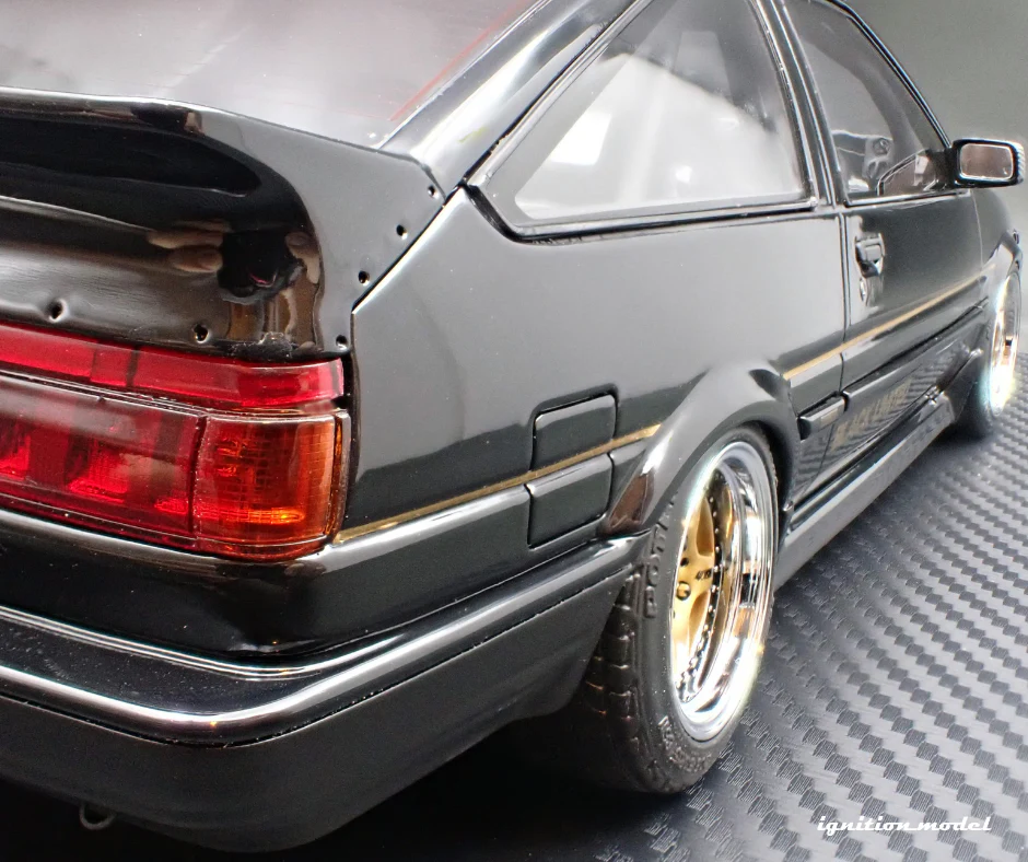 Ignition Model IG3490 1/18 Toyota Sprinter Trueno AE86 Black Limited Resin
