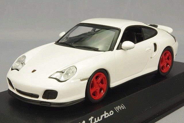 Minichamps WAP0205050AVKKJP 1/43 Porsche 911 996 Turbo White Diecast