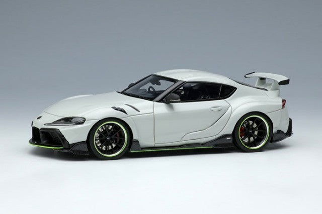 EIDOLON EM595C 1/43 TOM'S GR Supra 2020 White Metallic Limited 50pcs