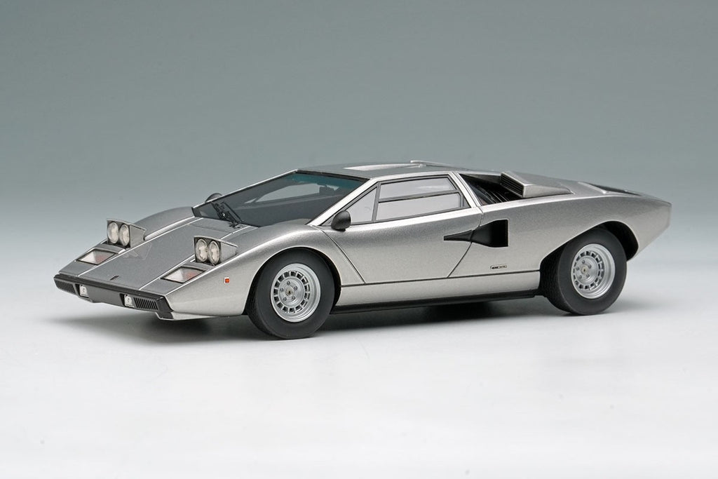 EIDOLON EM822D 1/43 Lamborghini Countach LP400 1974 Headlamp Open Silver Resin