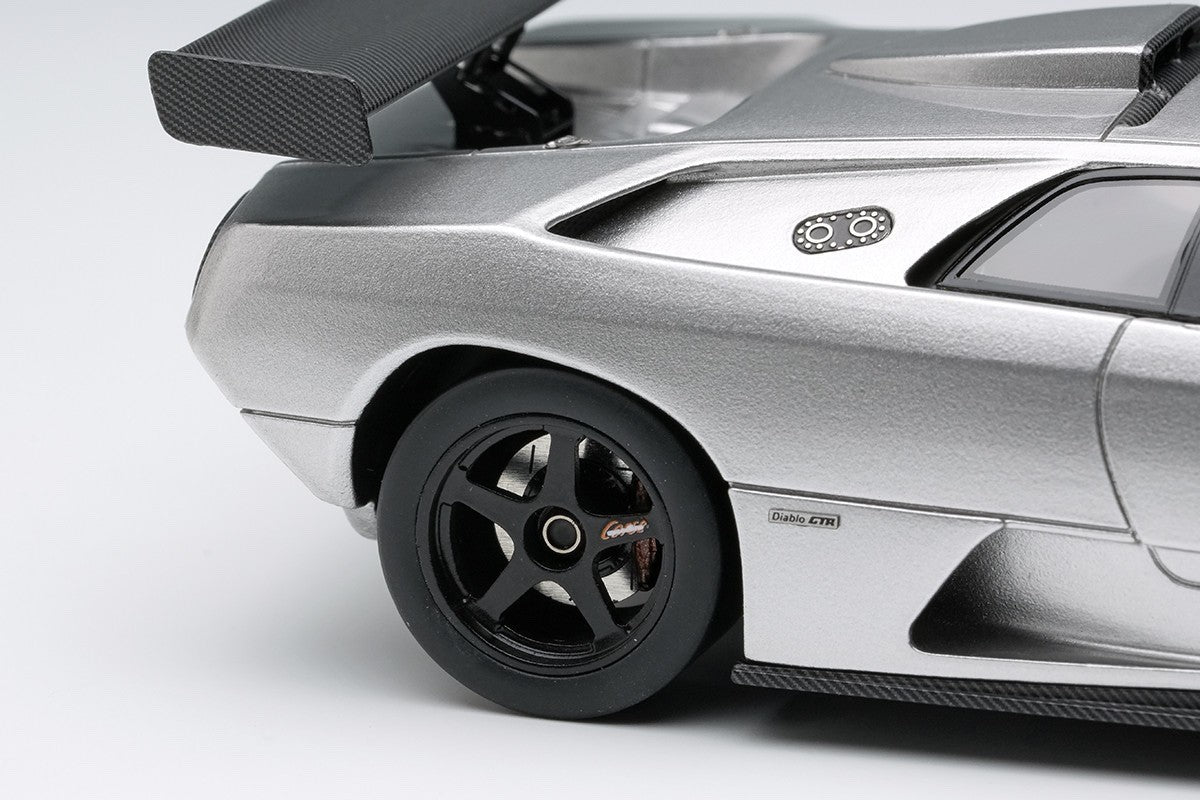 Make Up EIDOLON EM786D 1/43 Lamborghini Diablo GTR 1999 Silver Resin