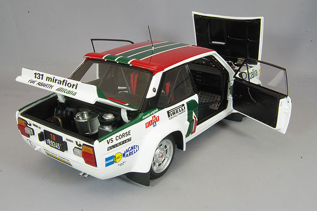 Kyosho KS08376E 1/18 Fiat 131 Abarth Rally 1978 1000 Lakes #3 Diecast