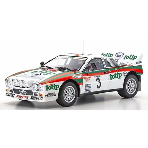 KYOSHO KS08306G - 1/18 Lancia Rally 037 1985 Elba Rally #3 [Diecast Mini Car]