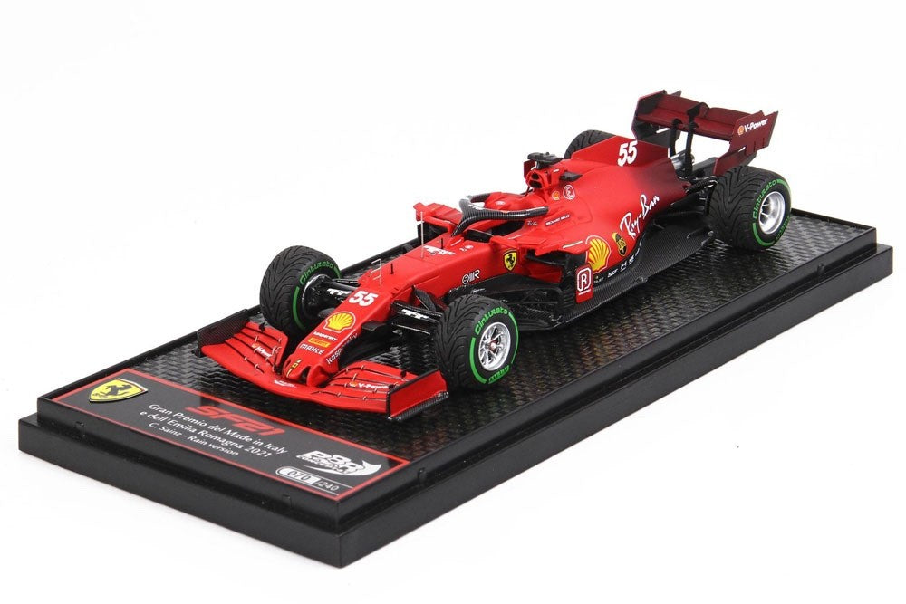 BBR BBRC260BRAIN 1/43 Ferrari SF21 Emilia Romagna 2021 Sainz Rain Ltd 240pcs