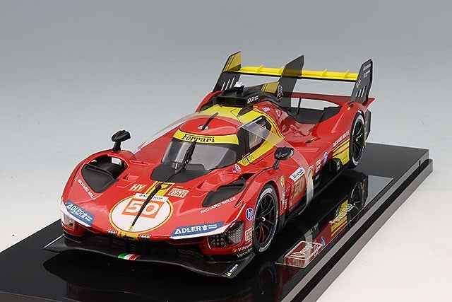 Bburago K18-16312R 1/18 Ferrari 499P #50 Winner Le Mans 2024 Red Diecast w/Case