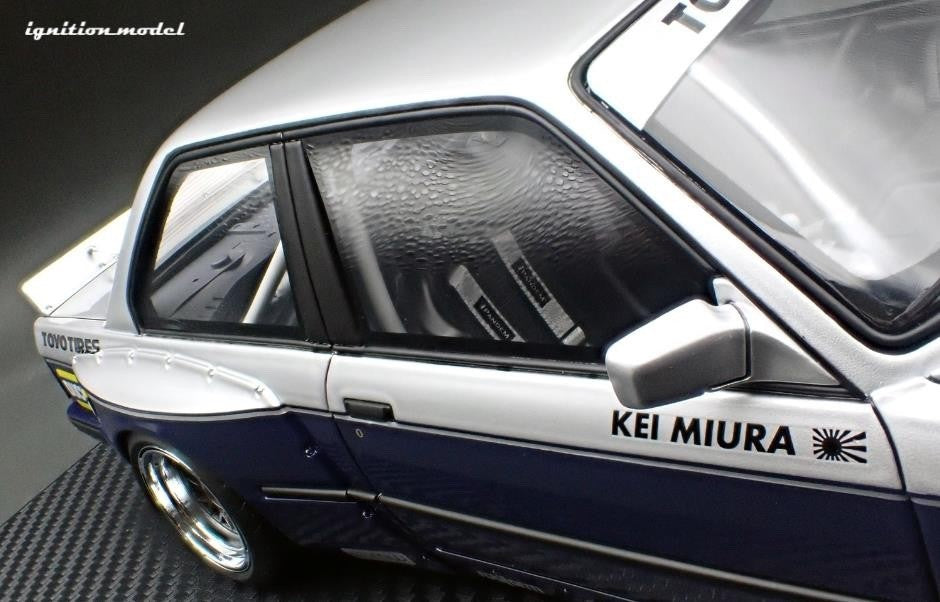 Ignition Model IG3717 1/18 BMW M3 E30 PANDEM 30 Widebody Silver/Blue