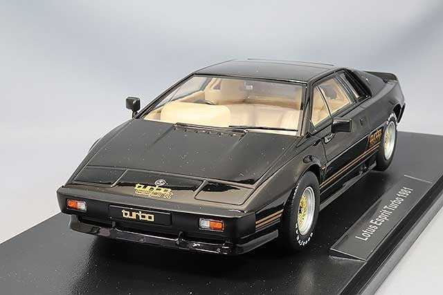 KK Scale KKDC181194 1/18 Lotus Esprit Turbo 1981 Black Gold Coupe