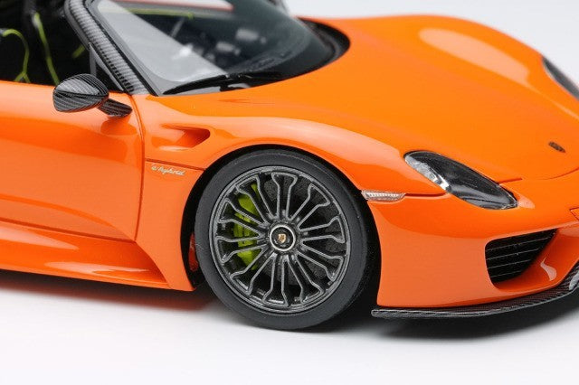 EIDOLON EM568H 1/43 Porsche 918 Spyder 2011 Orange Resin Limited 60pcs
