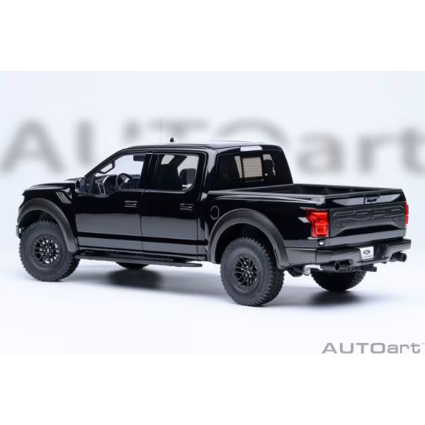AUTOart 72947 1/18 Ford F-150 Raptor SuperCrew 2019 Black Diecast