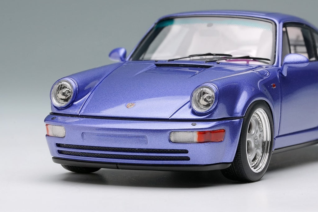 Make Up VISION VM158I 1/43 Porsche 911 964 Turbo 3.6 1993 Lavender Blue Resin