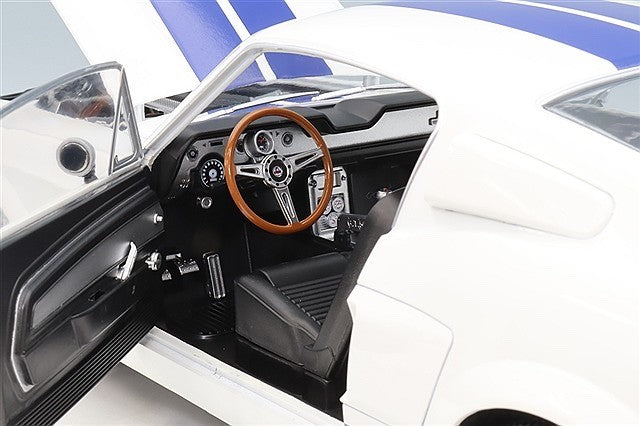 KK Scale KKDC120172 1/12 Ford Mustang Shelby GT500 1967 White Blue Diecast