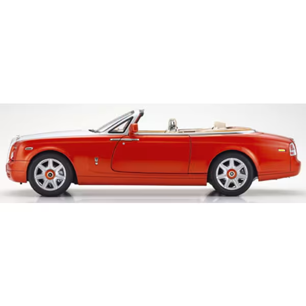 KYOSHO KS08871P 1/18 Rolls-Royce Phantom Drophead Coupé Orange Die-Cast Model