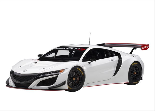 AUTOart Aa81898 1/18 Honda NSX GT3 Customer Racing Spec 2018 White