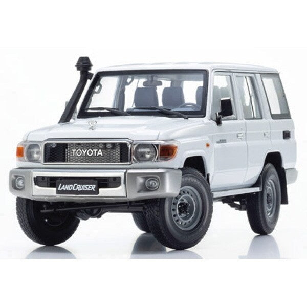 KYOSHO AL870103 1/18 Toyota Land Cruiser 76 (2017) White Die-Cast Model Car