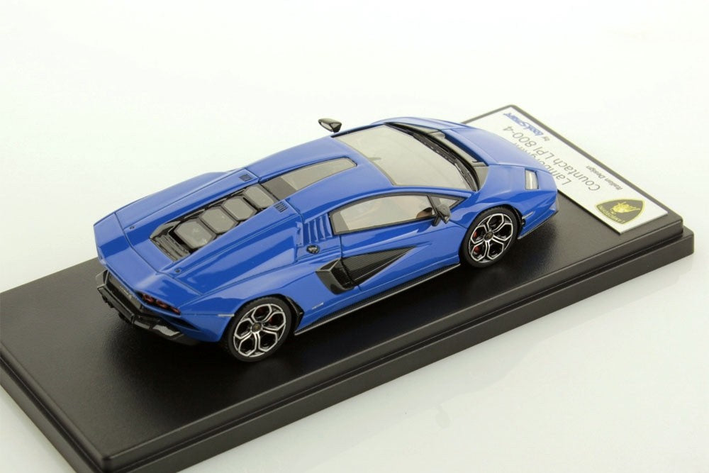 Looksmart LS529H 1/43 Lamborghini Countach LPI800-4 2021 Blue Hybrid V12 Resin