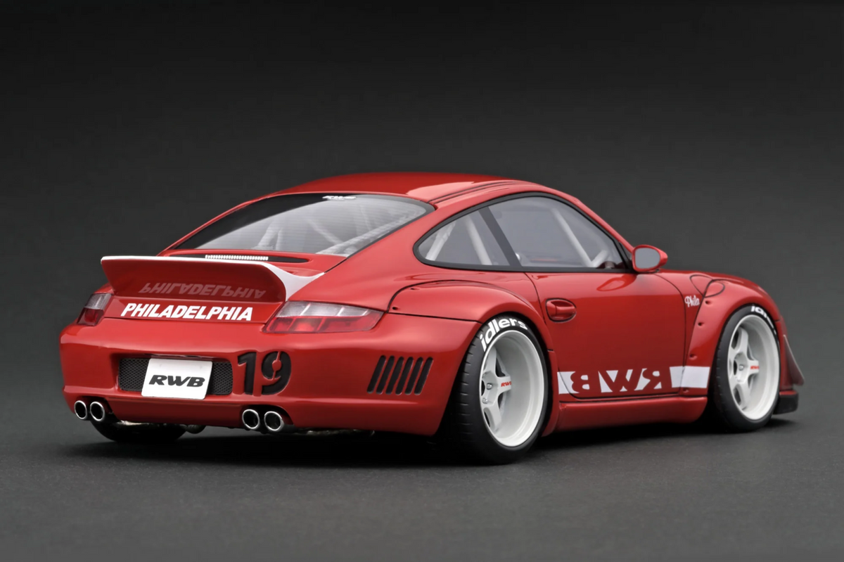 Ignition Model IG3248 1/18 RWB Porsche 911 997 Rauh-Welt Red Resin