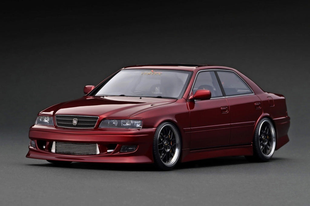 Ignition Model IG3316 1/18 Toyota Chaser JZX100 VERTEX Red BBS RG-R