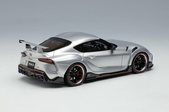 EIDOLON EM595F 1/43 TOM'S GR Supra 2020 Silver Metallic Limited 30pcs