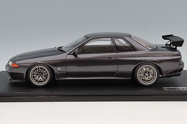 Ignition Model IG3545 1/18 Skyline GT-R BNR32 Initial D Gunmetal