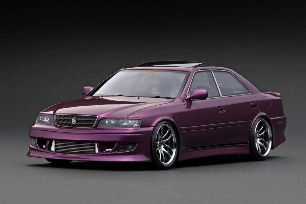Ignition Model IG3320 1/18 VERTEX Toyota Chaser JZX100 Purple Metallic Resin
