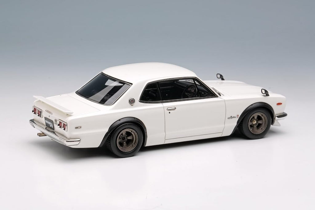 Make Up VISION VM244B 1/43 Skyline 2000 GT-R KPGC10 1971 White with Spoiler