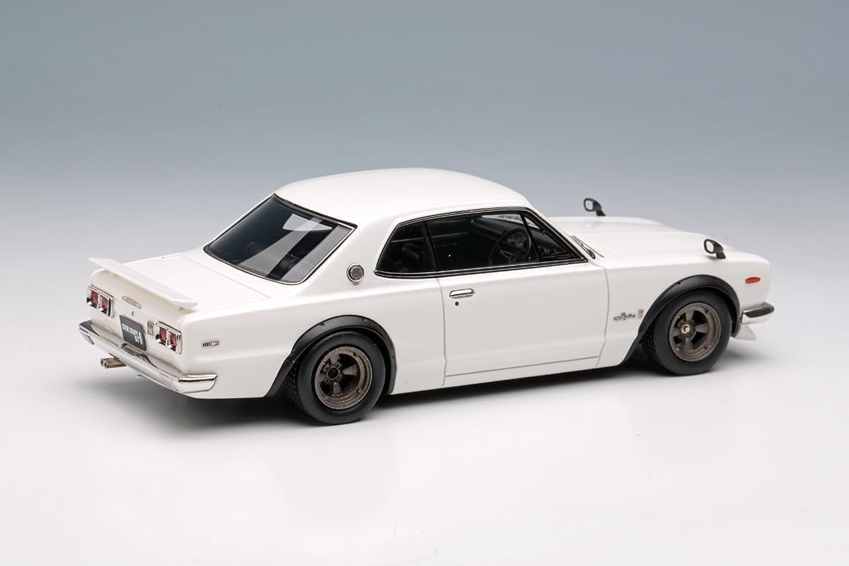 Make Up VISION VM244B 1/43 Skyline 2000 GT-R KPGC10 1971 White with Spoiler