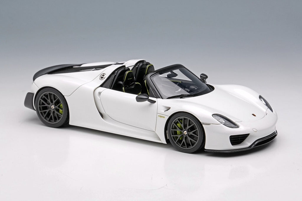 EIDOLON EM569E 1/43 Porsche 918 Spyder Weissach Package 2011 Pearl White Resin
