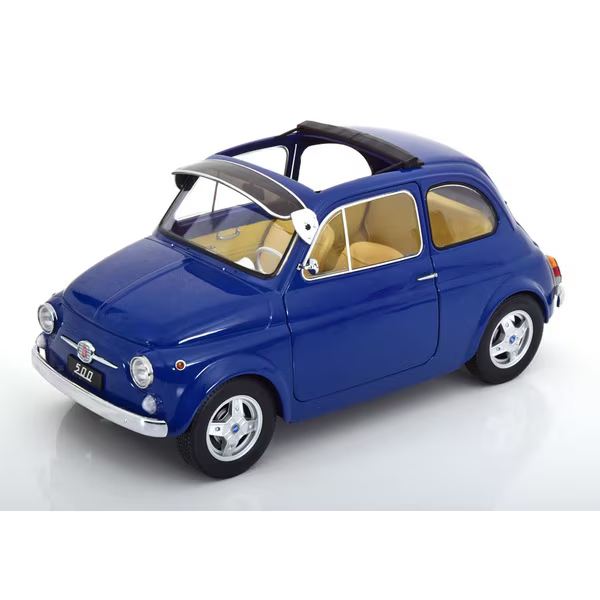 KK Scale KKDC120063 - 1/12 Fiat 500 F Custom 1968 Dark Blue [Die-cast Mini Car]