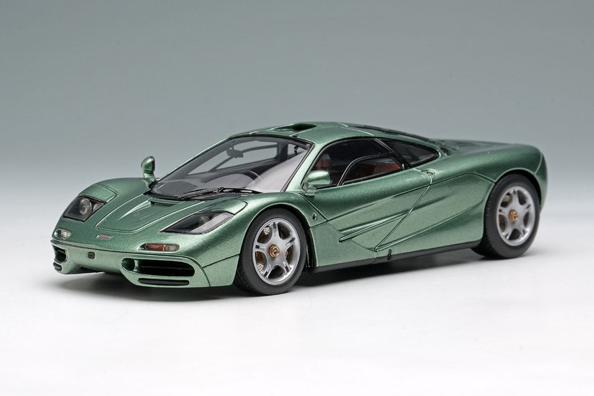 Make Up EIDOLON EM748J 1/43 McLaren F1 Roadcar 1994 Genesis Green Metallic Resin
