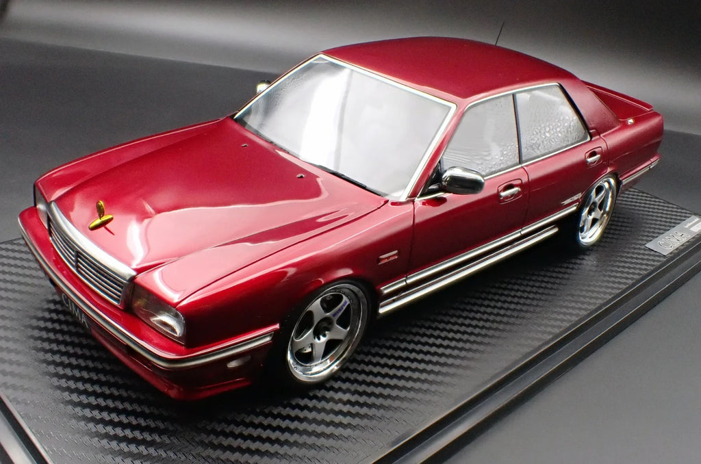 Ignition Model IG3905 1/18 Nissan Cedric Cima Y31 Wine Red Sedan