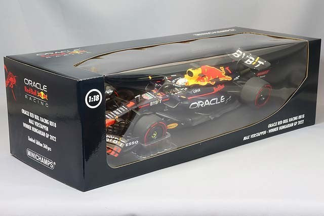 Minichamps MC110221301 1/18 Red Bull RB18 Hungary Winner 2022