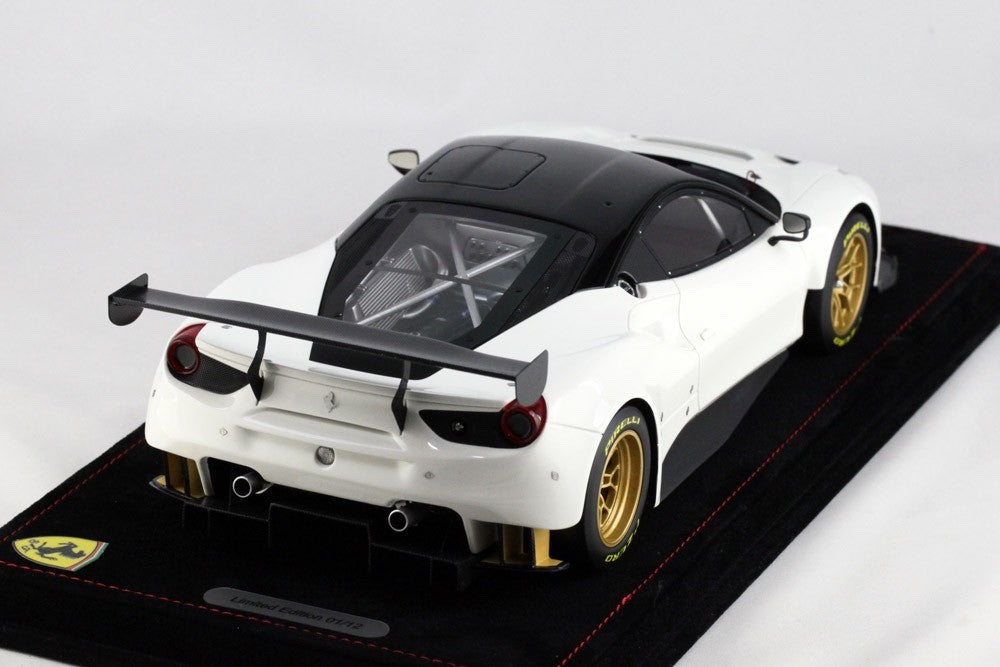 BBR P18122CVS 1/18 Ferrari 488 GTE 2016 Avus White Black Roof Resin Limited 12pc