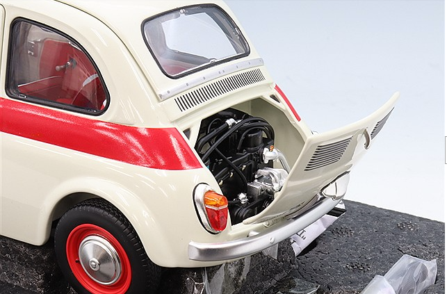 Kyosho KS08966SLG 1/18 Fiat Nuova 500 Abarth Record Green Clear Spec