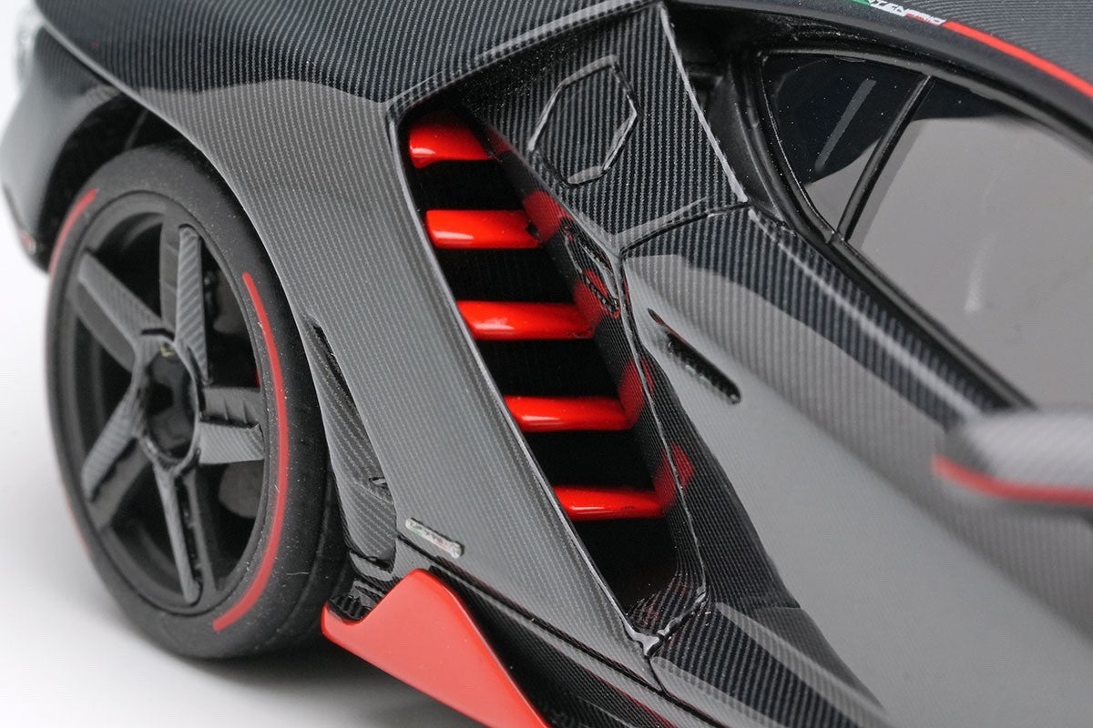 EIDOLON EM780G 1/43 Lamborghini Centenario LP770-4 Carbon Red Stripe