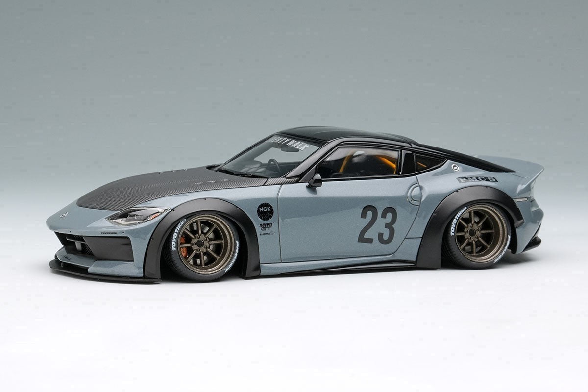 Make Up EIDOLON LB023C 1/43 Nissan Z RZ34 Pearl White LB Nation 8-Spoke Wheels