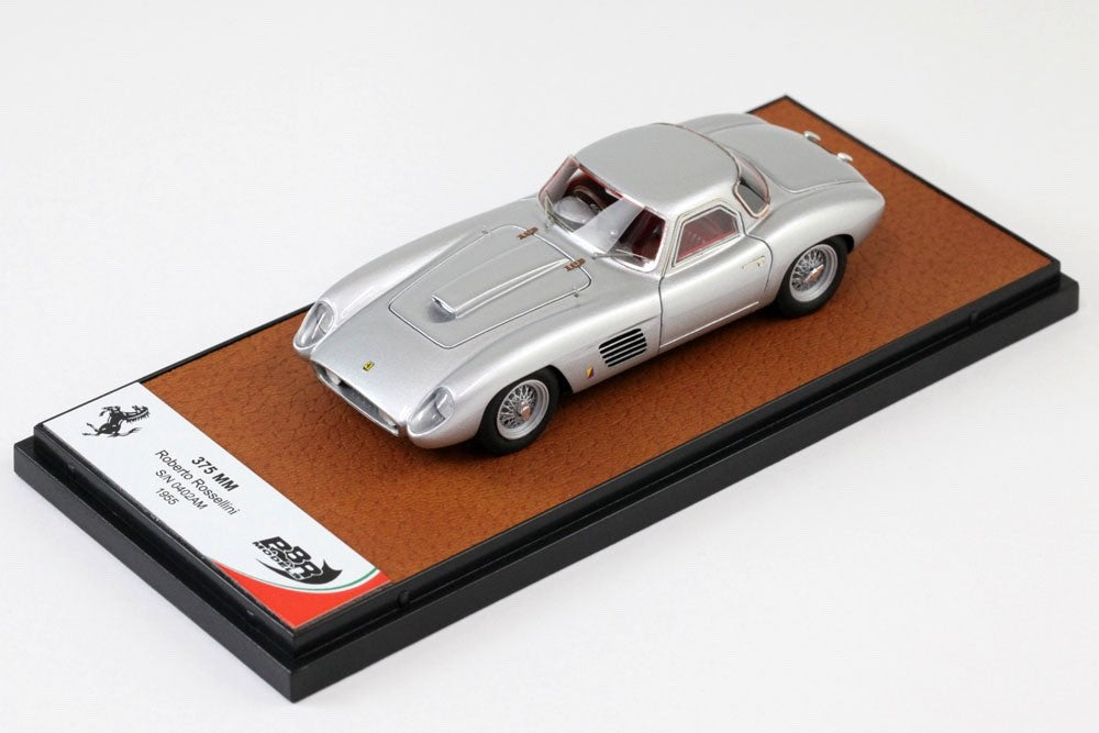 BBR BBR119 1/43 Ferrari 375MM s/n 0456AM Bergman Coupe Rossellini Silver Resin