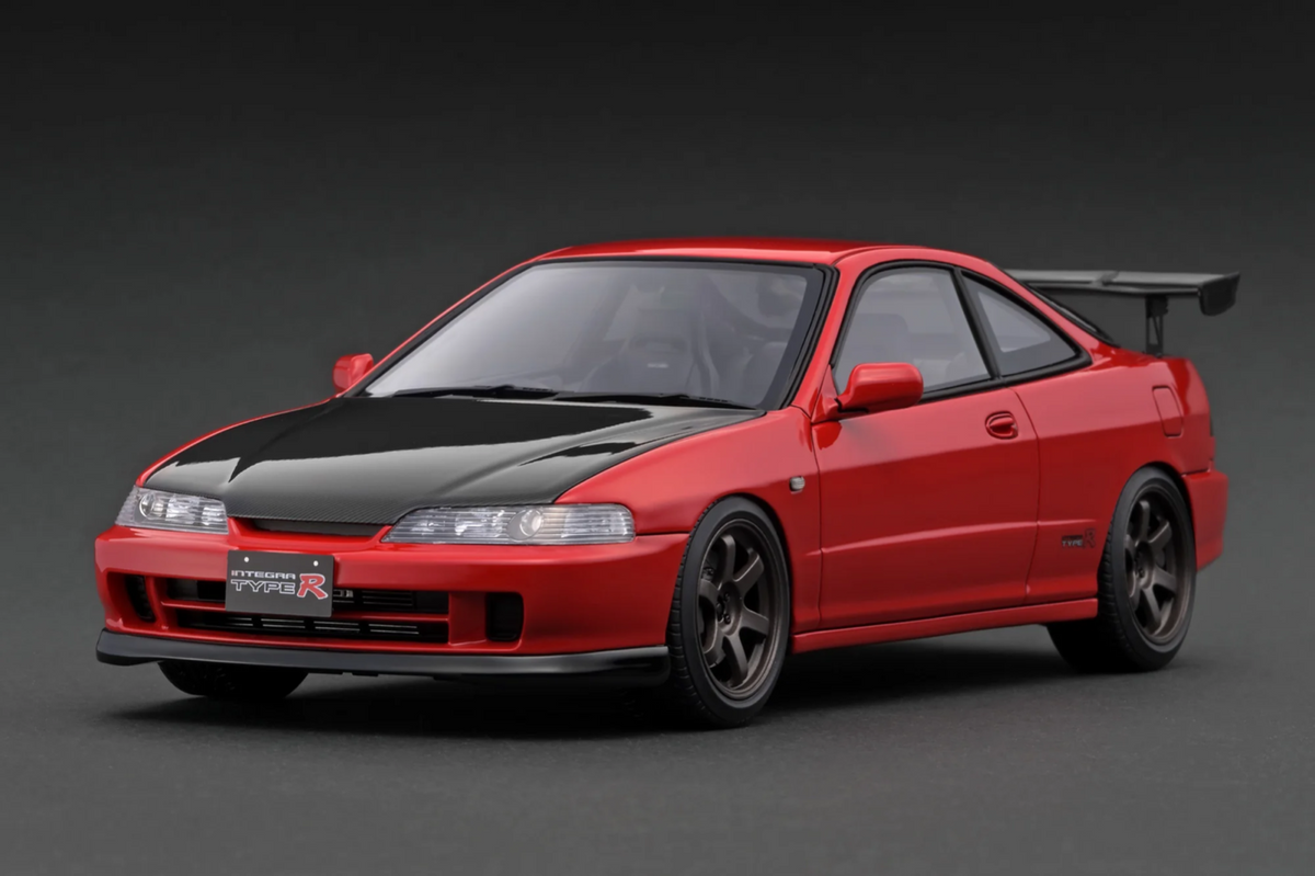 Ignition Model IG3057 1/18 Honda Integra Type R DC2 Red w/ B18C Engine Resin