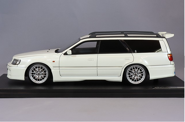 Ignition Model IG2885 1/18 Nissan Stagea 260RS WGNC34 Pearl White BBS
