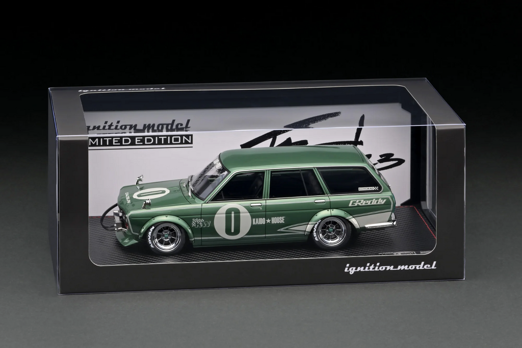 Ignition Model IG3148 1/18 Datsun Bluebird 510 Wagon Green Metallic